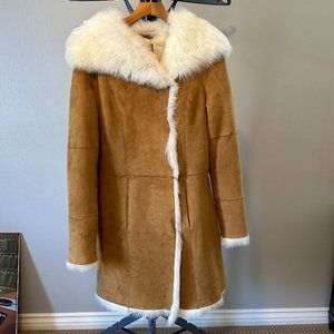 UGG Vanesa Toscana Shearling Coat Size S NWT